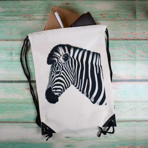 Turnbeutel Motiv Zebra